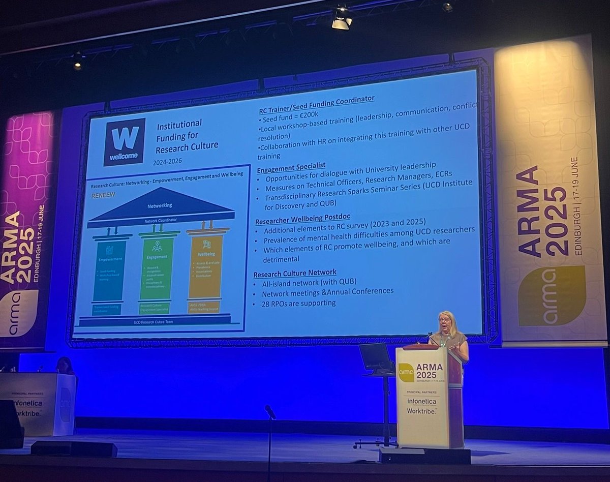 AirenNetwork's tweet image. 🎉 Proud moment!

AIREN Chair Sinéad McGinley represented AIREN at #ARMA2025, sharing our story along with the speaker Chris Browne and co-presenter Colleen Thomas🍀 

#ResearchManagement #researchCulture #AIREN