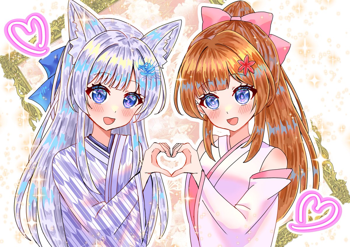 riluly's tweet image. Skebご依頼ありがとうございました！✨
#桜ノ宮の絵馬
#七葉ノ幻
#Skeb #Commission #有償依頼