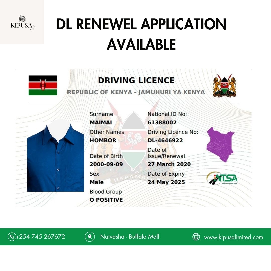 KsCopyShop1's tweet image. @BMNaivasha DL renewal made easy at Kipusa Prints! Skip the queue – we handle forms, scanning, copying, and submissions in one go.
 #KipusaPrints #DLrenewal #OneStopService