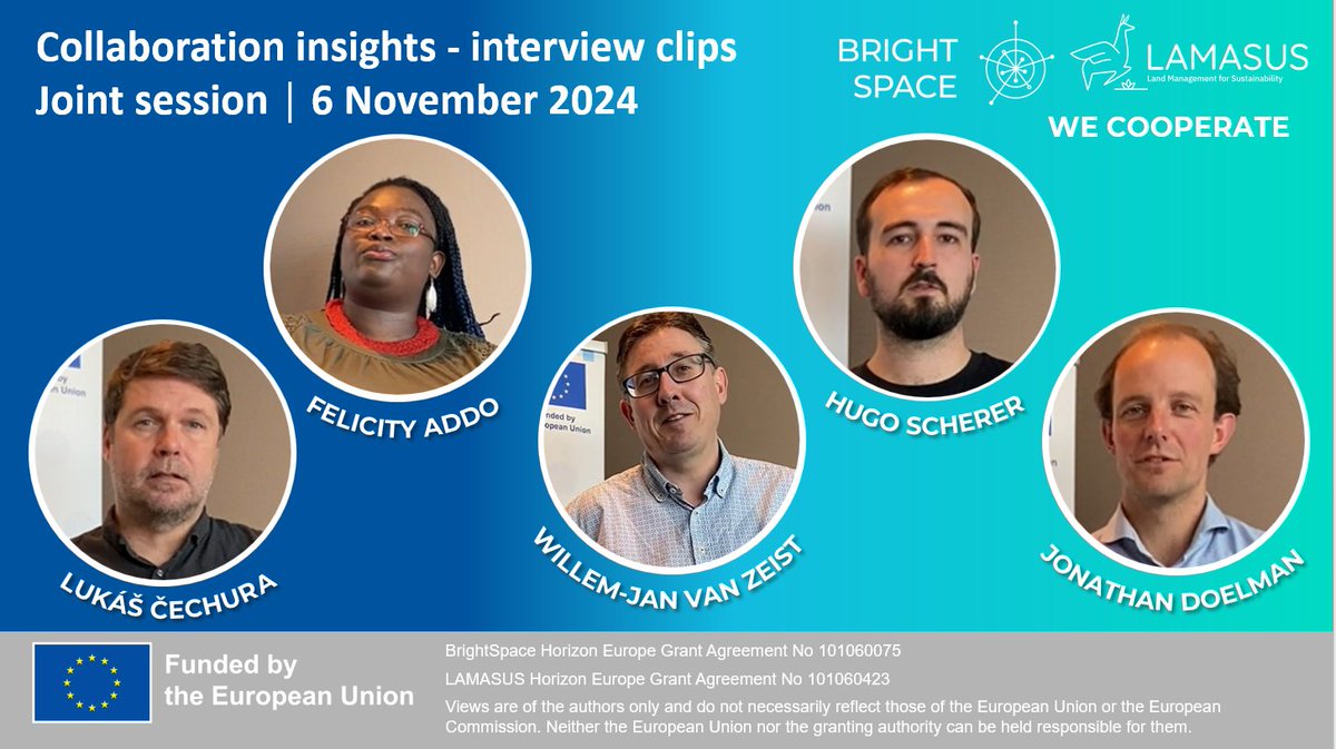BrightSpaceEU's tweet image. 🎥 #BrightSpaceEU x @LAMASUS_EU : Explore how #HorizonEurope projects collaborate on #EUAgri agri-food policy modelling!  

From farm typologies to policy baselines: 🧐watch short interviews with our researchers sharing insights. 
 
👉tinyurl.com/3tuv3vua