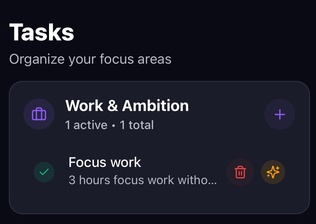 MindPopLab's tweet image. LockFire here—Work &amp;amp; Ambition is one of our 5 focus areas. 🚀

These are the moments you lean into growth, passion &amp;amp; challenge. Log how they feel so you can balance drive with sustainability. What ambition are you chasing today?

#LockFireApp #CoreTasks #EffortTracking…