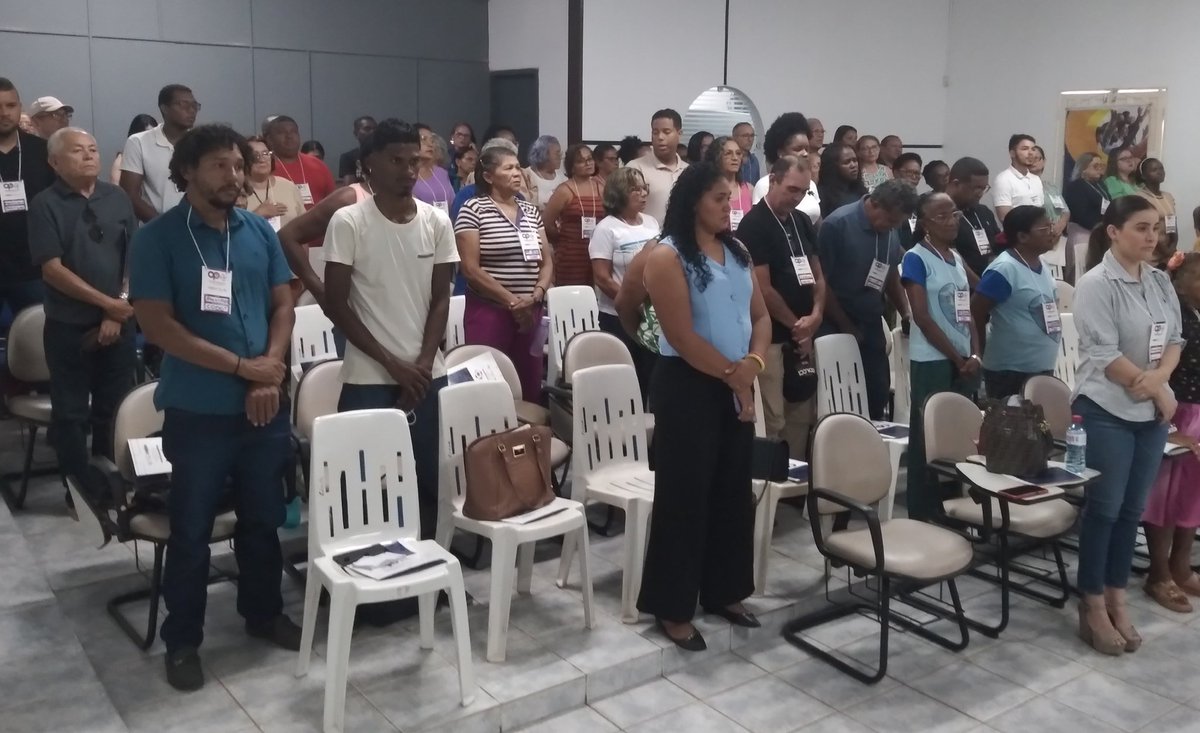 seir_ma's tweet photo. Representando o governador Carlos Brandão, o secretário Gerson Pinheiro (SEIR), participa neste momento da abertura da audiência pública do OP da Região dos Cocais, em Codó, com a participação de Timbiras, Alto Alegre MA, Coroatá e Peritoró. OP é coordenado pela SEDIHPOP e SEPLAN https://t.co/evmVgkB9Jt