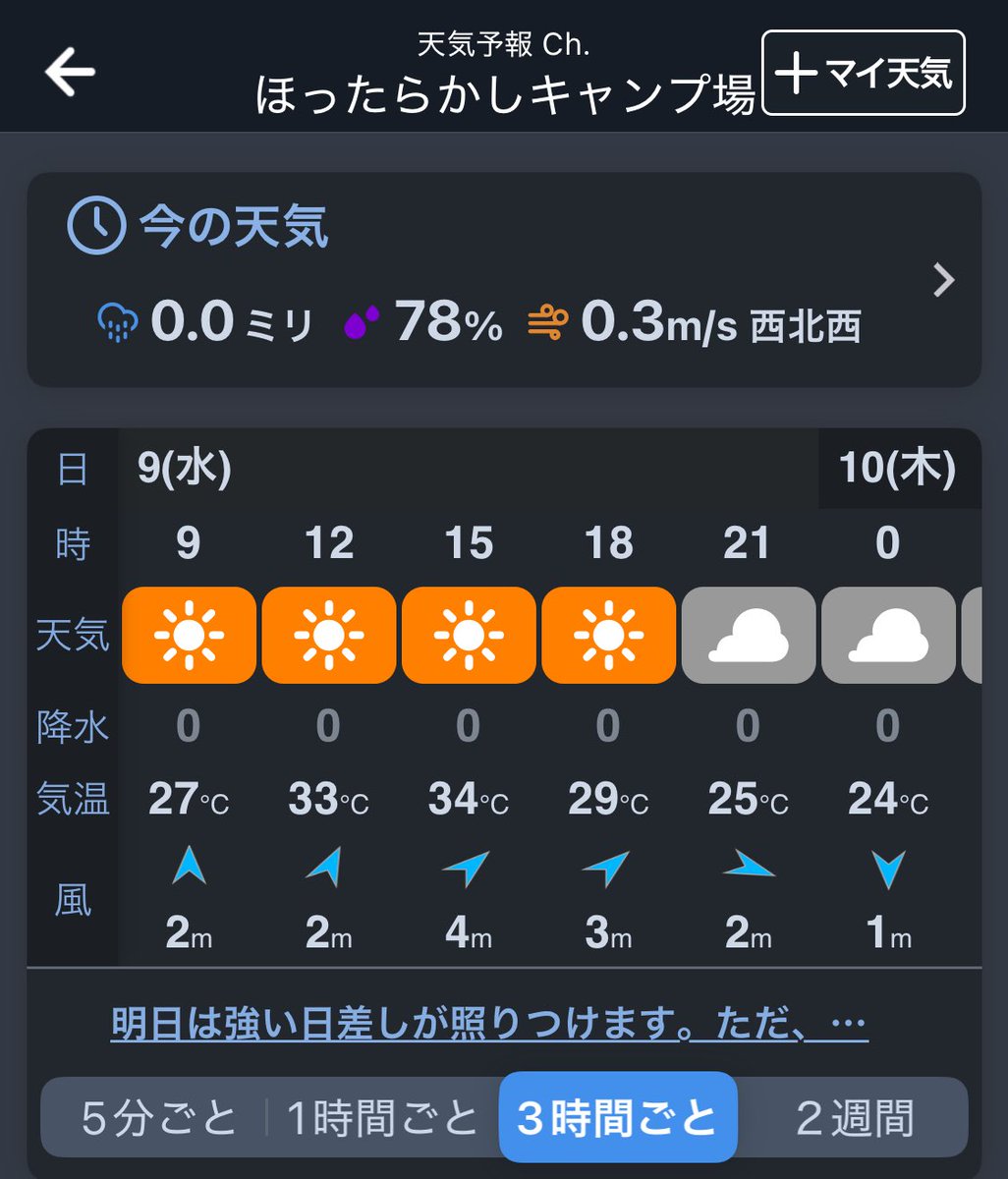 まぁこれくらいならTCでタープ泊すりゃ良さそうだね
風が吹いてる分良さそうなので明日は日本一予約の取りにくいある種の聖地、いってきまっ！！！