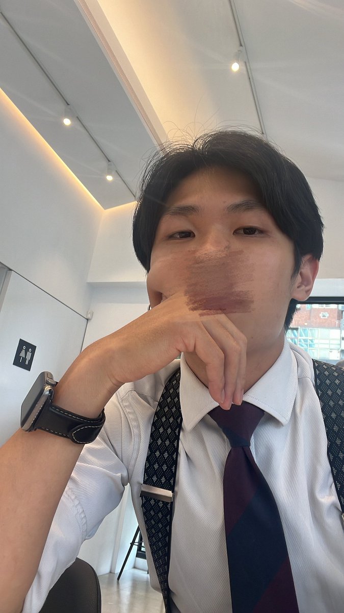 今天等客戶的臉