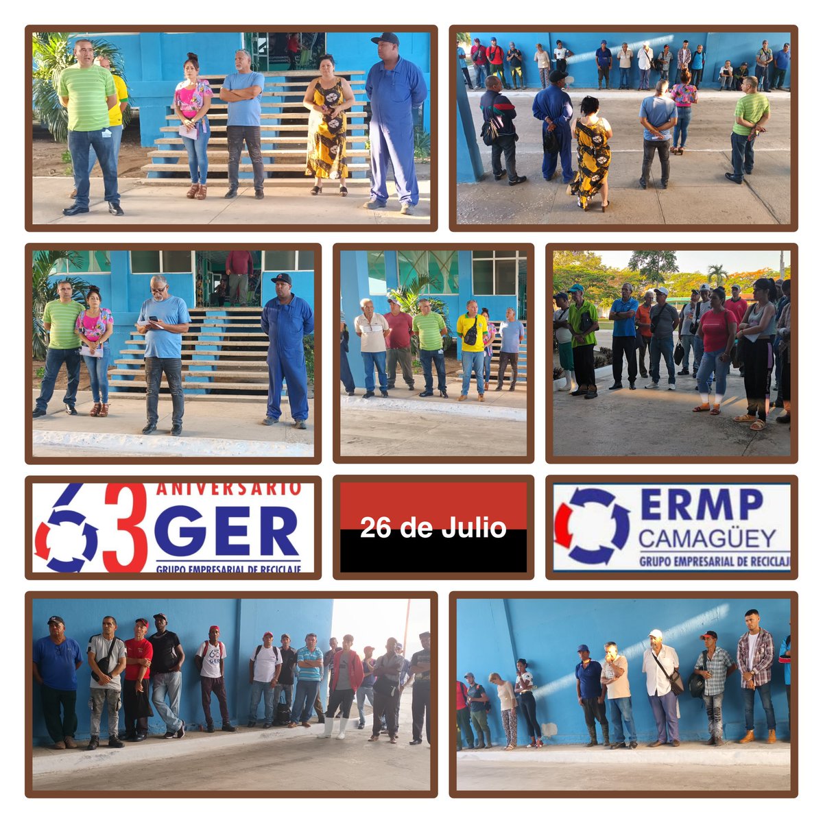 Se realiza matutino en la <a href="/ERMPCamaguey/">ERMP Camagüey</a> con el protagonismo de la Sección Sindical de la Administración. Efemérides, proyecciones  de  Trabajo y el RECONOCIMIENTO a trabadores, por su activa participación en el #TrabajoVoluntario "FELICIDADES". <a href="/JorgeLTamayoD/">Jorge Luis Tamayo</a> <a href="/OmarMoralesOli1/">Omar Morales Oliva</a>