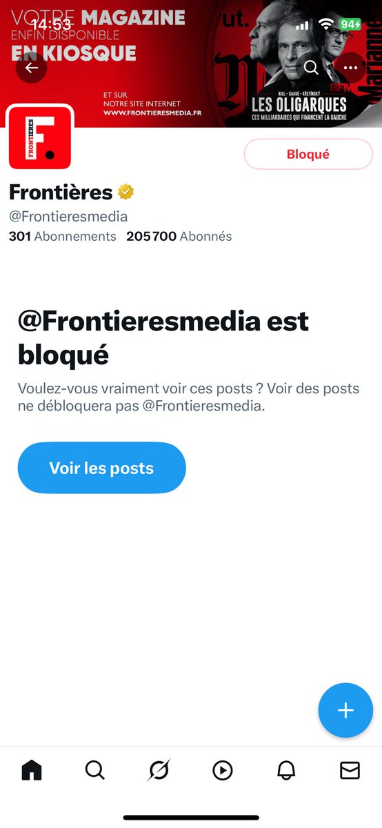Peace73Oeil's tweet image. Des sacs à merde dans mes notifications
Je bloque ce journal d’extrême droite