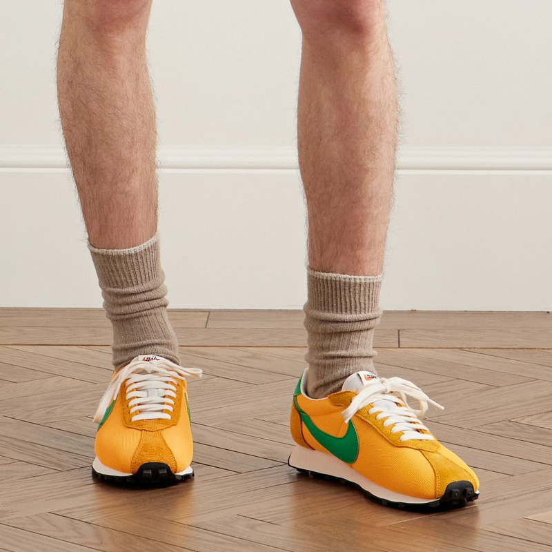 laser orange on feet