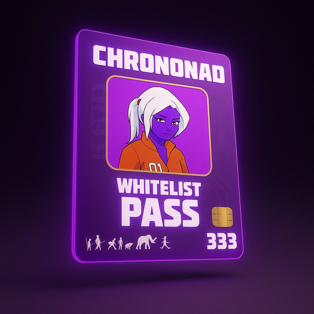 Chrononad testnet-mint pass details 📌

DATE: 10TH, JULY. 🗓️

Mint schedule: 
SUPPLY: 333
GTD: 1PM UTC - 3PM UTC (FREE)
FCFS: 3PM UTC - 6PM UTC (FREE)
PUBLIC: If any till sold out.

Check your wallets for eligibility: docs.google.com/spreadsheets/d… 

Turn on post notifications 🔔, like