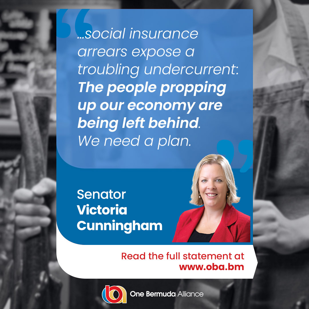 The headlines claim our economy is thriving, yet over 20% of Bermuda’s workforce is at risk due to unpaid social insurance.

Senator Victoria Cunningham says it’s time to protect workers and hold employers accountable.

Read the full op-ed: ow.ly/LEmx50Wm3hA