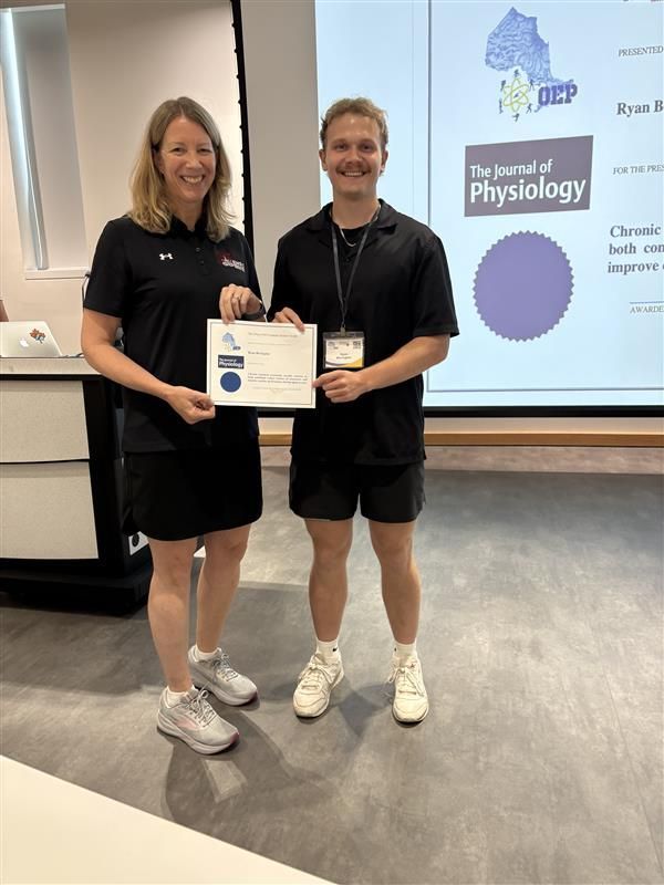 🎉We are delighted to share the winners of JP-sponsored student prizes (MSc and PhD) which were presented at the 2025 Ontario Exercise Physiology (OEP) Conference!

Congratulations to MSc awardee Brooke Morris &amp; PhD Awardee Ryan Bevington. 👏