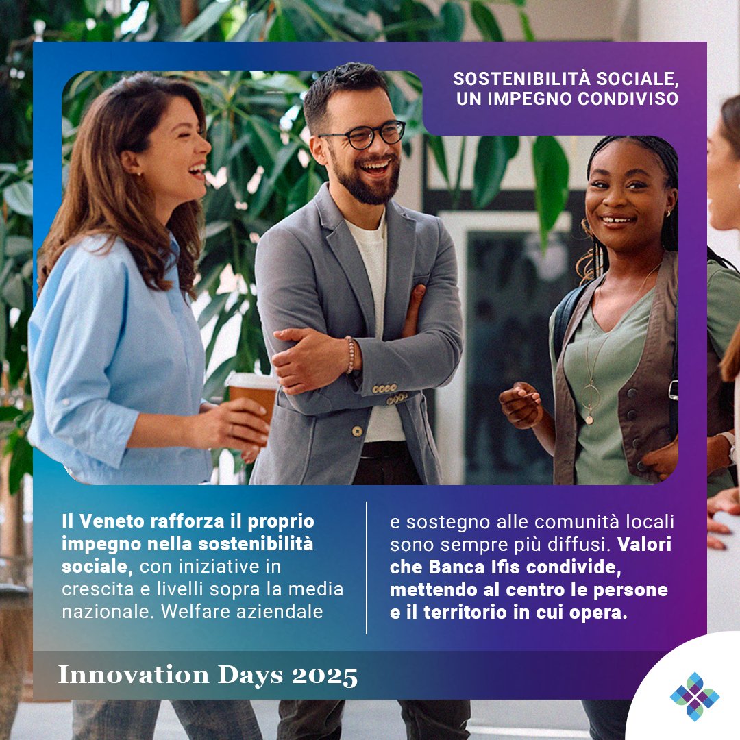 Veneto al vertice per qualità economica.
#BancaIfis è da sempre vicina al tessuto produttivo di questa regione, supportando i settori più dinamici con soluzioni concrete per innovazione, industria 4.0 e sostenibilità. bancaifis.it/chi-siamo/rice…