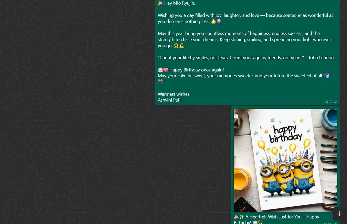 vini_pa99796's tweet image. 🥳 Day 29 of #30DaysofPython Challenge by IDC!
🎉 Let Python handle the birthdays so you can enjoy the cake! 🎂💻
I built an Automatic Birthday Wisher that sends:
📧 Emails
📱 WhatsApp messages
📅 Reads CSV
⏰ Runs daily via scheduler
#IDC30DaysChallenge