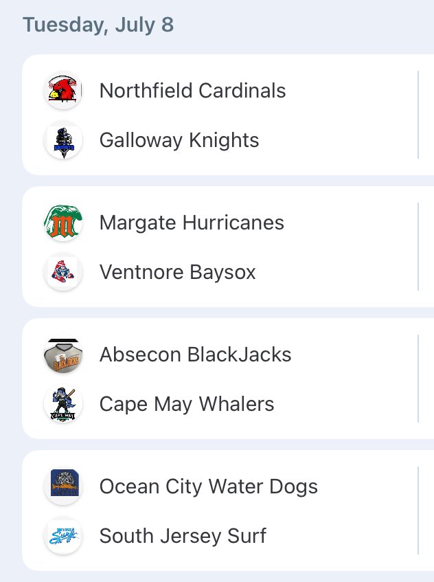 sjssbl's tweet image. Tonight’s games