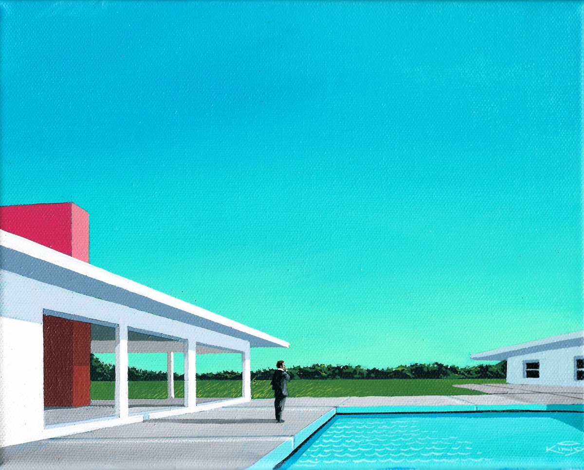 “Poolside”
8x10 canvas

Hot days call for poolside reflections and Pina Coladas…🍹

Part of a new collection of summer paintings coming soon…