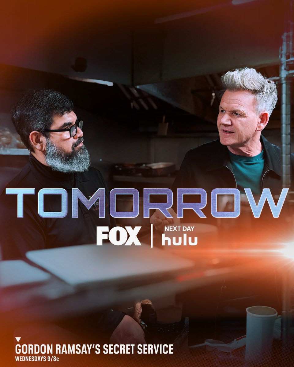 FoodClubFOX's tweet image. The wait is almost over, and unlike Gordon, you won’t be disappointed.
Watch a new #SecretServiceFOX tomorrow on FOX, next day on @hulu!