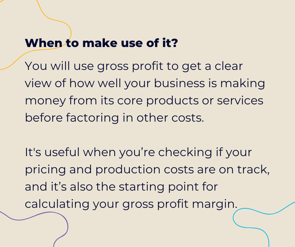 Gross profit = revenue minus cost of goods sold (COGS). 

It shows how much your business earns before overheads. 

A key metric for core profitability!

Want help understanding your numbers?

#GrossProfit #BusinessFinance #SMEs #Wellers #YourProfitPals #StartupTips