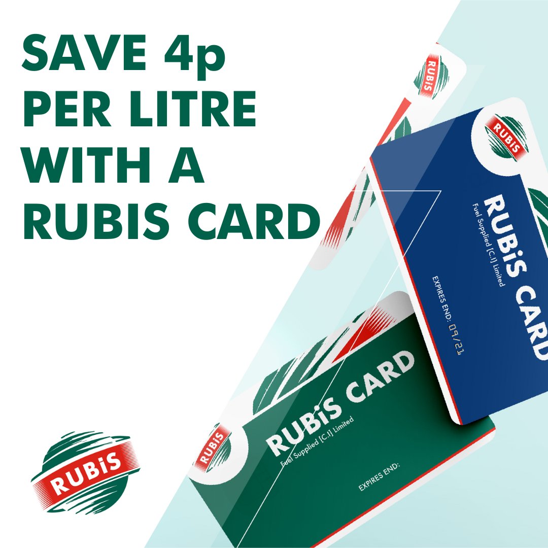 Fill up with your  Rubis Card AND save 4p per litre, it's that simple 🤩 

💰 Redeem your savings:
✅ Off your fuel bill
✅ With our amazing local partners

Sign up today and start saving with every journey 👉 bit.ly/3Tt9cy3
