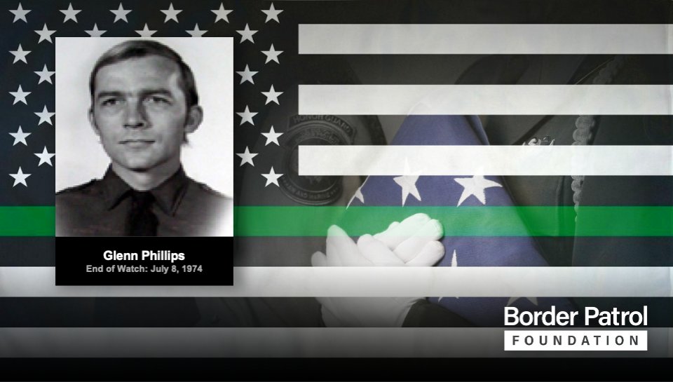 Today we honor the memory of Border Patrol Agent Glenn Phillips End of Watch July 8, 1974
borderpatrolfoundation.org/phillips
#HonoringtheMemory #BorderPatrolFoundation #BPF #CBP #BorderPatrol #BorderSecurity #BorderPatrol #USBP #HonorFirst #lawenforcement #endofwatch #memorial