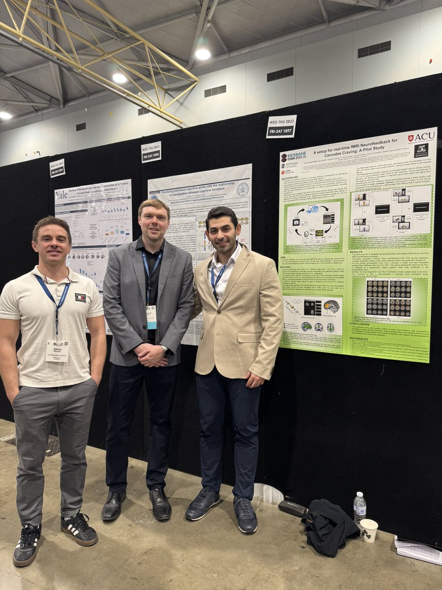 Amir Hossein Dakhili (@amirhdakhili) on Twitter photo First #OHBM in the books! ✨ So grateful for the opportunity to present on real-time #fMRI #neurofeedback under the supervision of <a href="/vale_addiction/">Valentina Lorenzetti (she/her)</a>. And the best part: Connecting with brilliant minds, collaborators, mentors, and new friends from every corner of the world. First #OHBM in the books! ✨ So grateful for the opportunity to present on real-time #fMRI #neurofeedback under the supervision of <a href="/vale_addiction/">Valentina Lorenzetti (she/her)</a>. And the best part: Connecting with brilliant minds, collaborators, mentors, and new friends from every corner of the world.