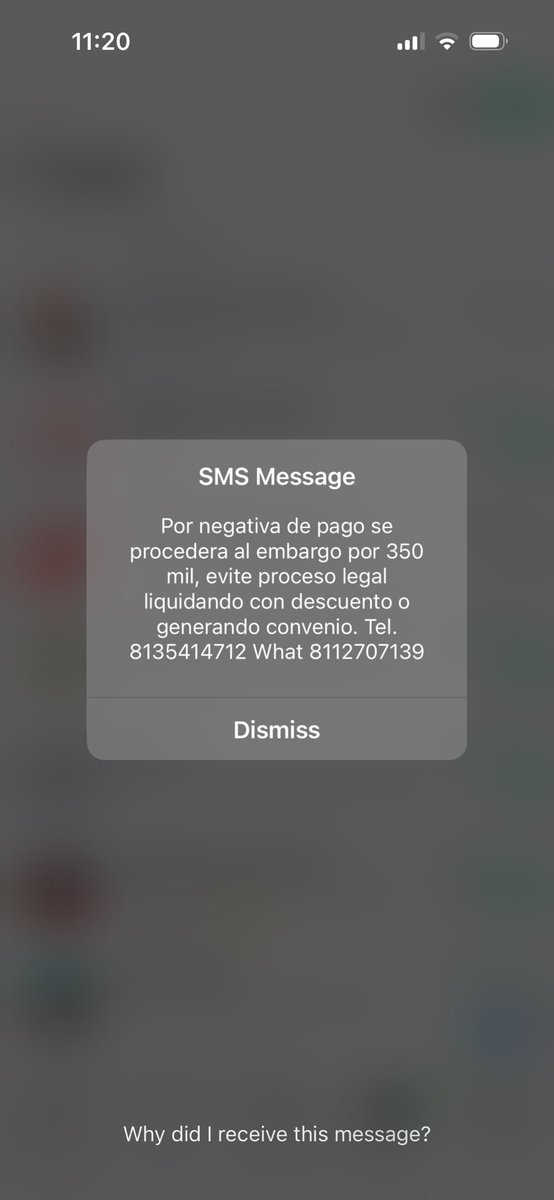 sandrayala's tweet photo. @robertoah hola, en referencia a los despachos de cobro, hay uno que me ha molestado por meses, me llaman y mandan mensajes de amenazas diario por una deuda que no es mía, el deudor, que no conozco, dió mi teléfono.
Hasta SMS flash me mandan.
¿Qué puedo hacer? https://t.co/6uV3J5YvY1