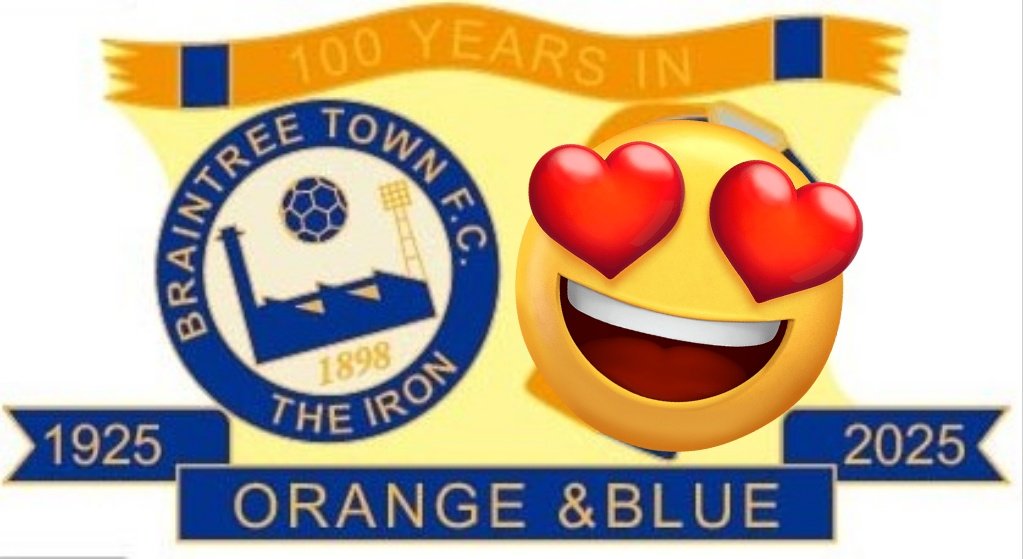 braintreetownfc's tweet photo. Tomorrow is 🗓️ Fixture Release Day!

And we're giving away THREE new souvenir badges to celebrate the 100 year anniversary since the club started playing in our Orange and Blue home shirts!

All you have to do is:
1. Retweet this post
2. Correctly predict who our opening day opponents will be and whether it is home or away

Good luck!

#IronArmy #PubTeamFromEssex