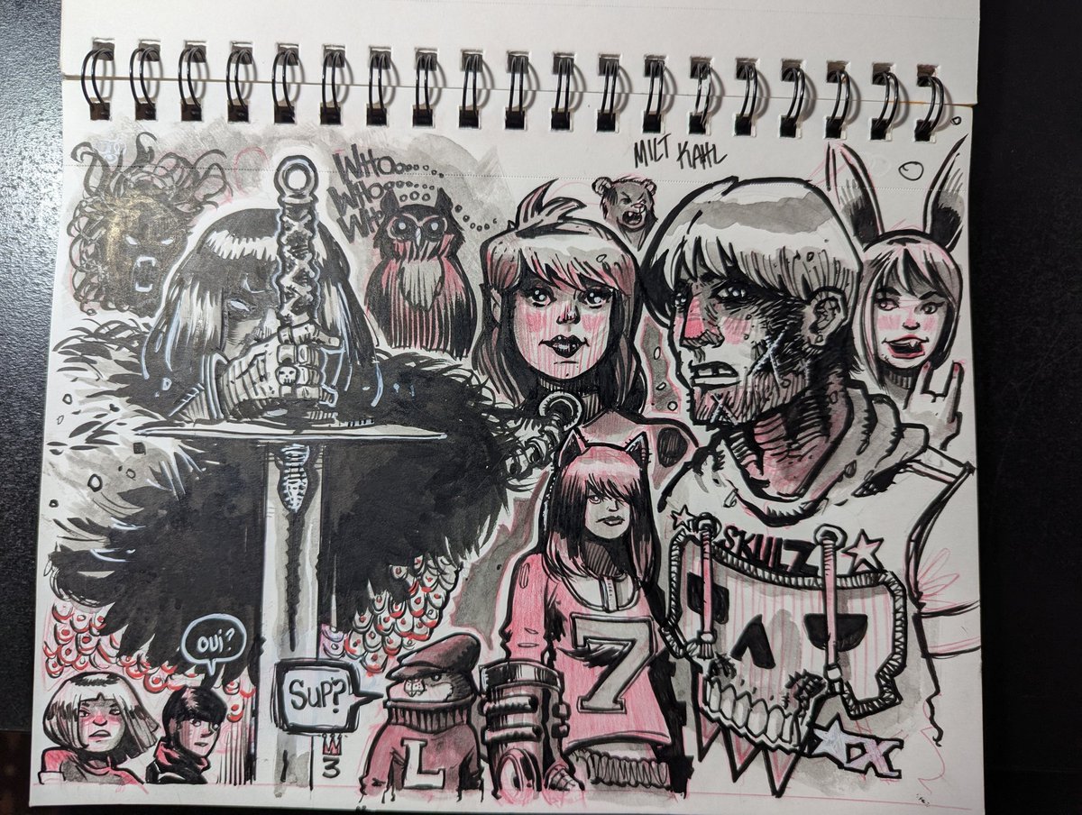 EdwinBickford's tweet photo. Drawing a little before bed last night #edbickfordiii #ebb3 #sketchbook #illustrator #comicbooks https://t.co/VYCqqRLzqH