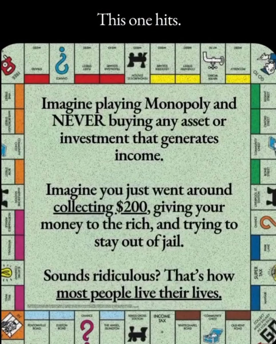 That's how most people CHOOSE to live their lives 

The victimhood mindset is so strong in all people talking about "how it's so tough to make it in this economy." 

1) No one cares 
2) You have the internet, social media, and AI, but you still can't make it? kinda wild 
3) Get