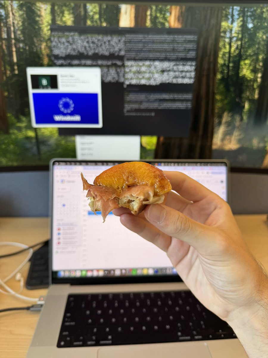 bennyautomatic's tweet image. The “RADICAL LEFT” said that I could never eat a crostini topped with burrata, grilled peach, and speck in the office. Boy were they wrong!
