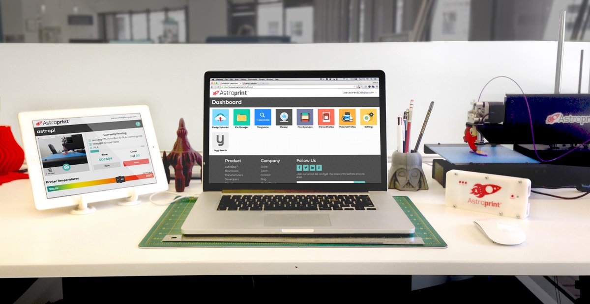 AstroPrint tweet media