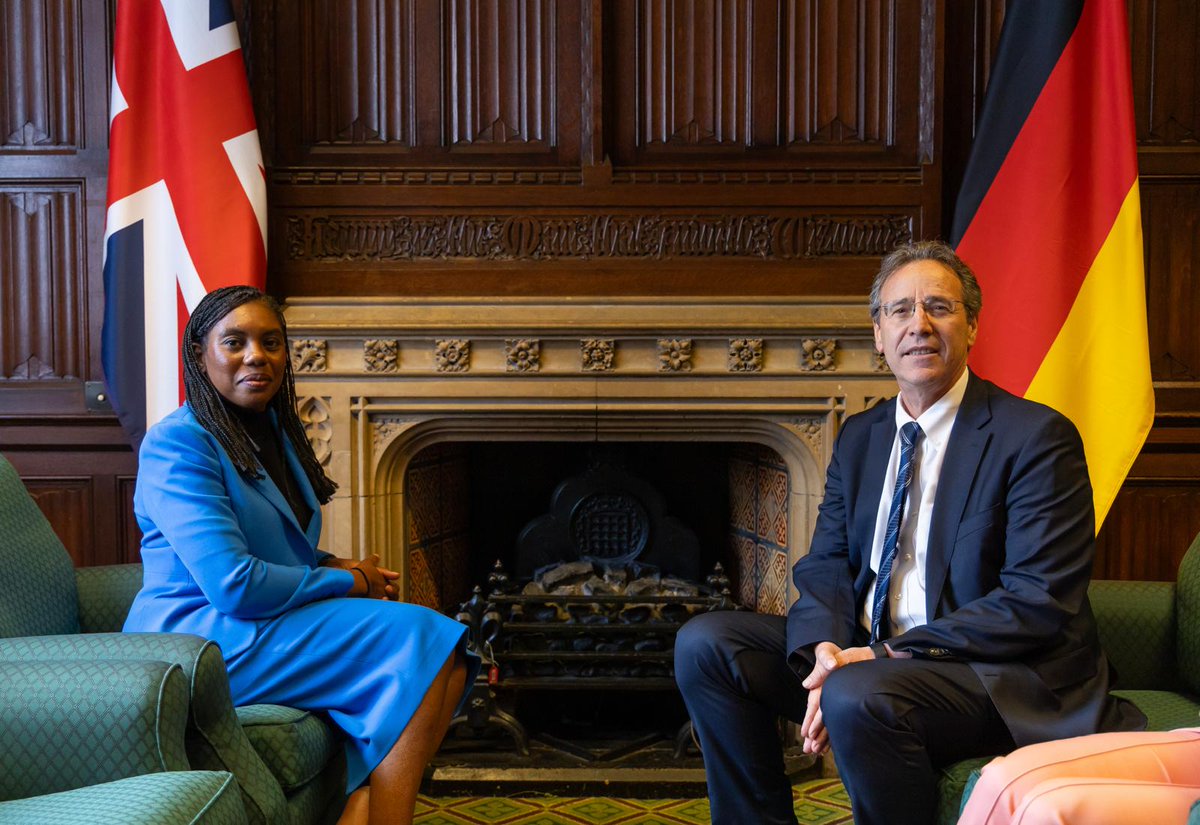 GermanAmbUK's tweet image. Very good to meet Leader of the Opposition @KemiBadenoch. Great opportunity to exchange views on 🇩🇪🇬🇧🇪🇺 relations.