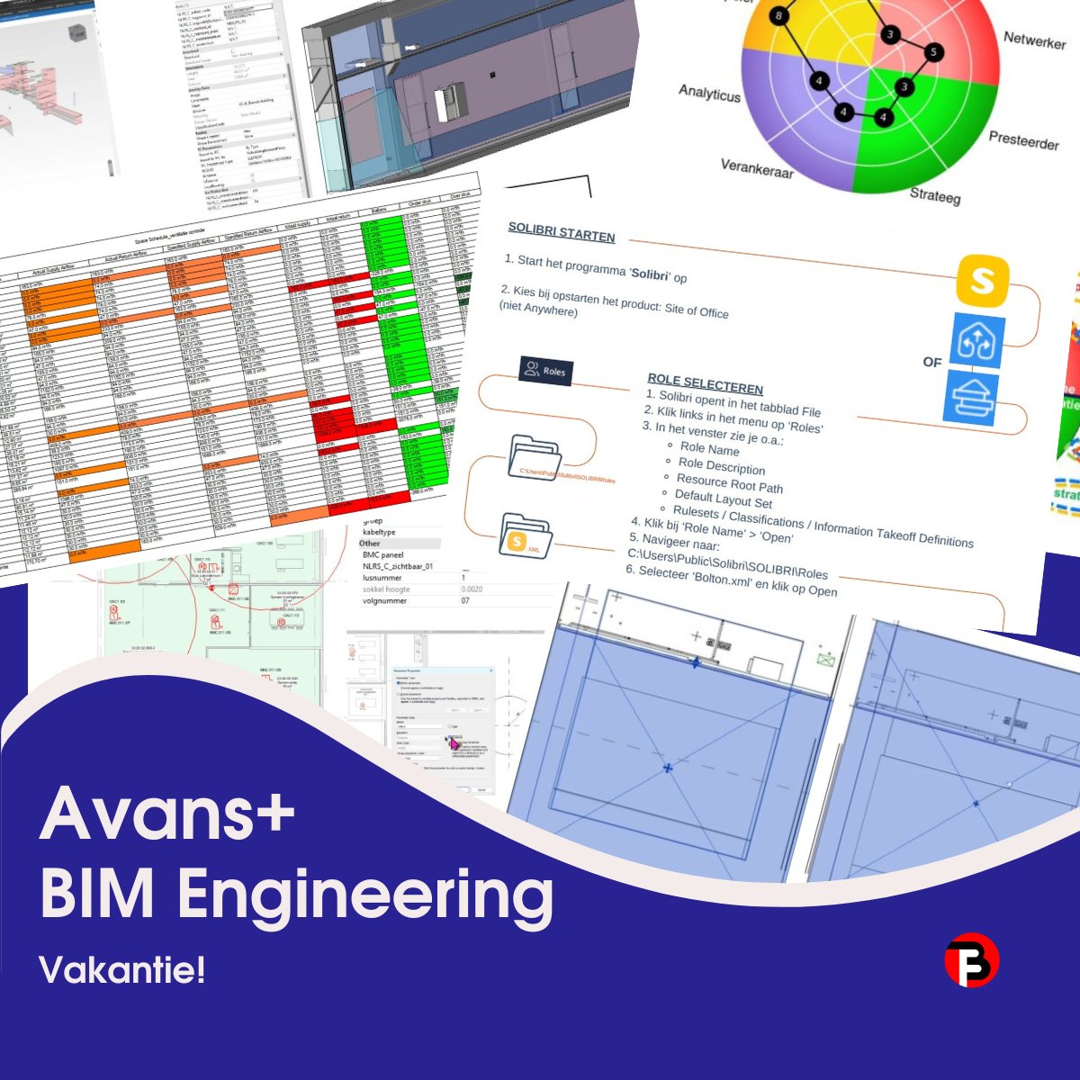 De vakanties zijn begonnen!!!
En dat betekent ook dat de Avans+ BIMEngineering opleiding 2024-2025 tot een einde is gekomen. 

linkedin.com/posts/bimforce…

Plan een afspraak in: lnkd.in/eGgwpscv.
Schrijf je in via de link op de nieuwsbrief: lnkd.in/eS7iNCEm