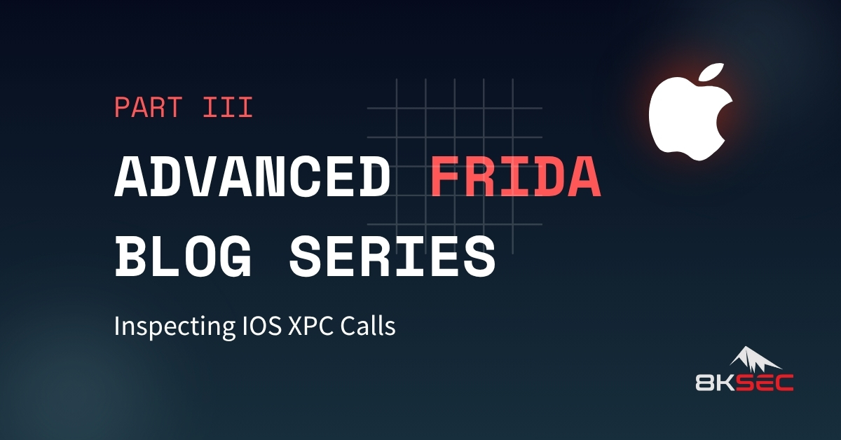 8kSec's tweet image. Take a detailed look at XPC communication on iOS! Understand how different processes exchange data, how to intercept their messages, and modify them for in-depth analysis: 8ksec.io/advanced-frida…
#Frida #iOSsecurity #XPC #CyberSecurity #MobileSecurity
