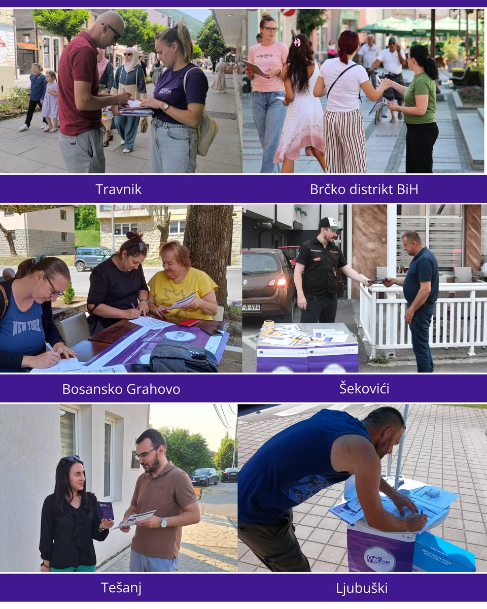 pod_lupom's tweet image. Organizacije članice Koalicije “Pod lupom” organizovale su ulične akcije širom BiH s ciljem upoznavanja građana i građanki sa ključnim preporukama za unapređenje izbornog procesa. Međutim, nismo još završili – ulične akcije se nastavljaju! @eubih #FranceInBiH @SwedenBiH