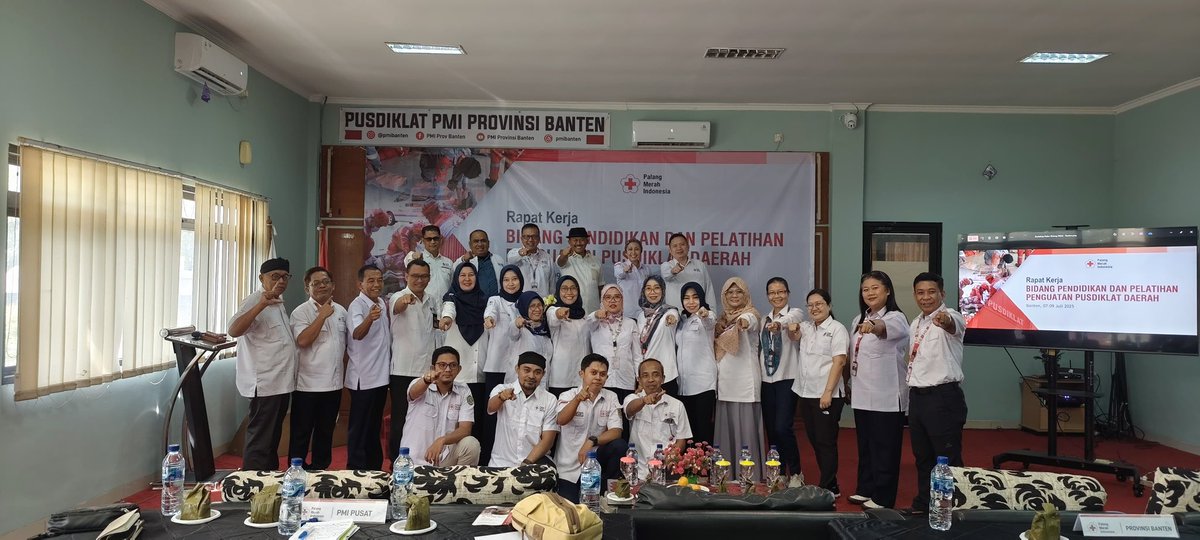 Ketua Bidang Pusdiklat PMI Provinsi Jawa Tengah, Gunawan Permadi  hadiri Raker Bidang Diklat PMI yang dilaksanakan pada 7 - Juli 2025 di Pusdiklat PMI Provinsi Banten.