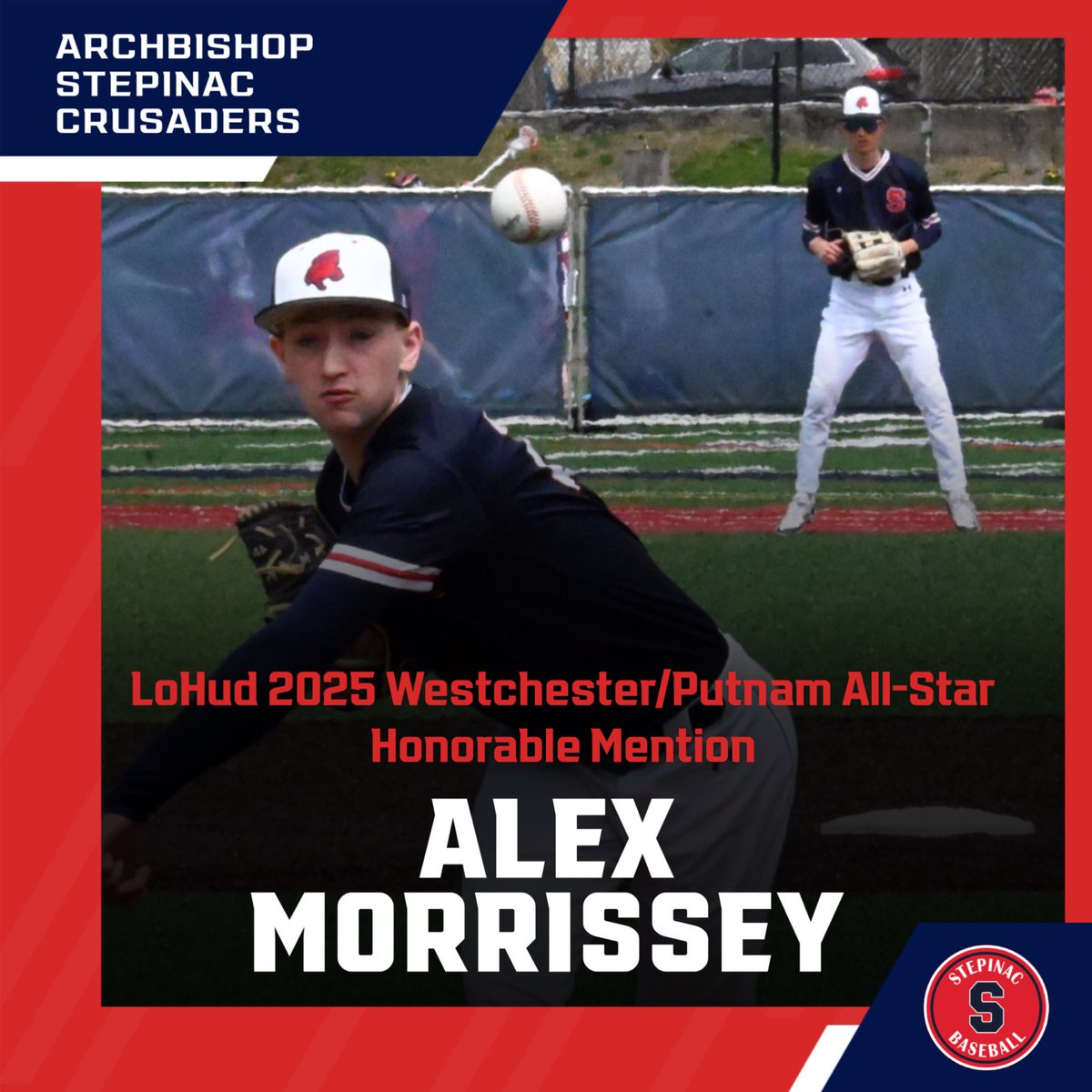 Stepinac Baseball (@step_baseball) on Twitter photo Congratulations to our <a href="/lohudsports/">lohud sports</a> Westchester/Putnam All-Stars!
Nate Baumstark ‘26 - 2nd Team
Nick Amador ‘26 - Honorable Mention
Alex Morrissey ‘25 - Honorable Mention
#GoCrusaders #StepUp Congratulations to our <a href="/lohudsports/">lohud sports</a> Westchester/Putnam All-Stars!
Nate Baumstark ‘26 - 2nd Team
Nick Amador ‘26 - Honorable Mention
Alex Morrissey ‘25 - Honorable Mention
#GoCrusaders #StepUp