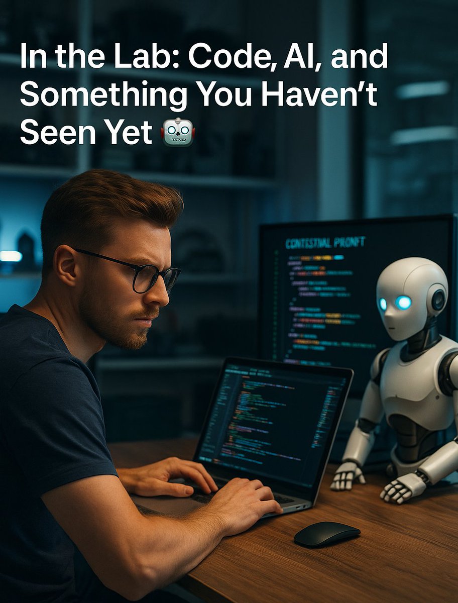 🚧 In the Lab: Code, AI, and Something You Haven’t Seen Yet 🤖📱

Right now, I’m deep in the zone—writing code for a brand new mobile app powered by AI. Can’t share all the details just yet, but I’ll say this: it’s looking very promising… and frankly, I haven’t seen anything