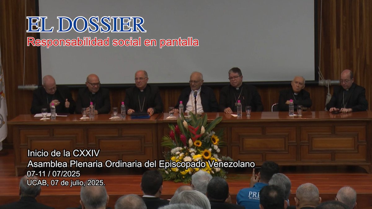 #Iglesia #Sociedad || Compartimos Dossier informativo: CXXIV Asamblea  Plenaria Ordinaria del Episcopado Venezolano. Caracas, <a href="/enlaucab/">UCAB</a>, #08Julio.  

youtu.be/nuSw0jqg9VI?si…

<a href="/CEVmedios/">Conferencia Episcopal Venezolana CEV</a>
