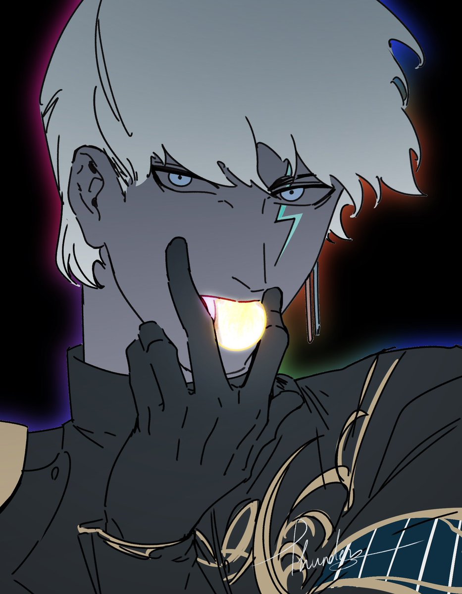 mirage4047s's tweet image. #FGO インドラ
天帝纵容那隐藏太阳的游戏。
事已至此造谣一下苏利耶因陀罗，是的虽然很抽象但老因舔的是太阳