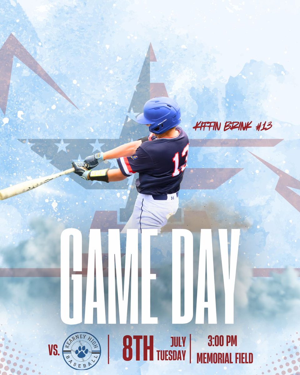 ASDD_Baseball's tweet image. Back after the break!
🆚 Kearney
⌚️3:00 PM
📍Kearney Memorial Field
📸 Shawn Burress