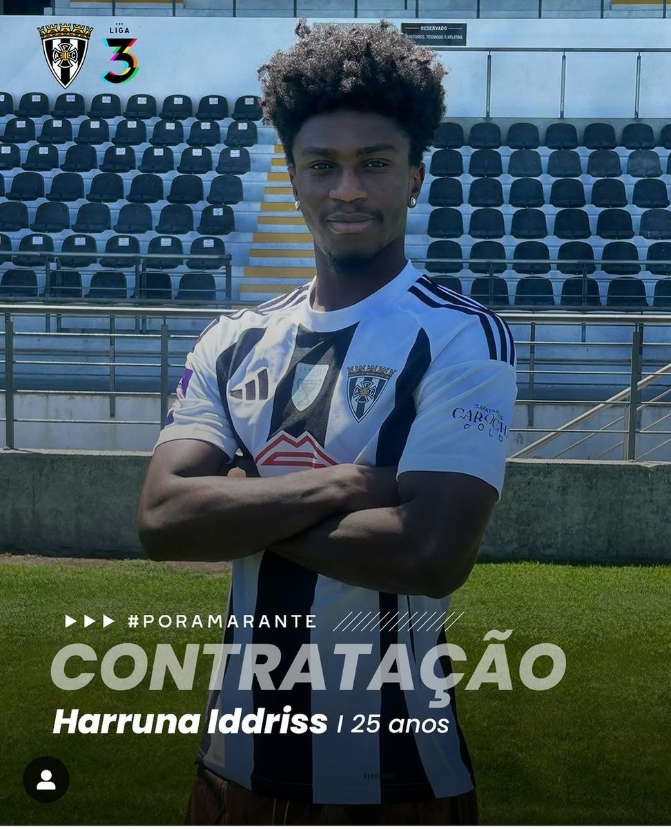 Ghanaian midfielder Harruna Innusah, 25, has joined Portuguese club Amaranth FC. 🇬🇭 🇵🇹 

He moves on a free transfer after parting ways with rival club O Elvas.