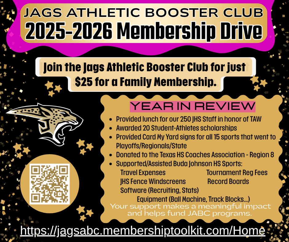 JagsClub's tweet image. Join Today!
Only $25 for a Family Membership.
jagsabc.membershiptoolkit.com
