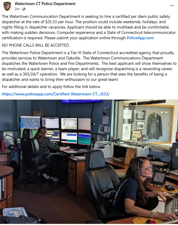 Watertown CT Police (@watertownctpd) on Twitter photo 