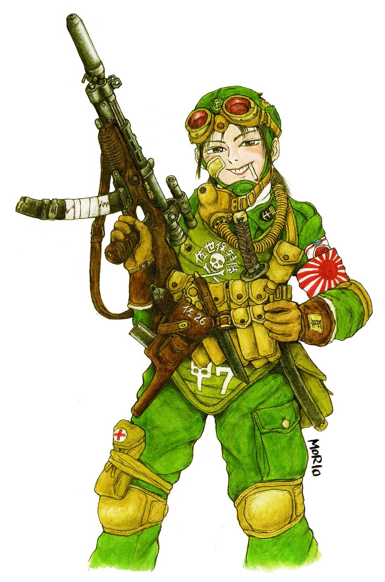「毎日暑いですね。佐世保特殊陸戦隊員のイラスト(過去絵)を見て「あー、こういうのだ」|松本森男のイラスト