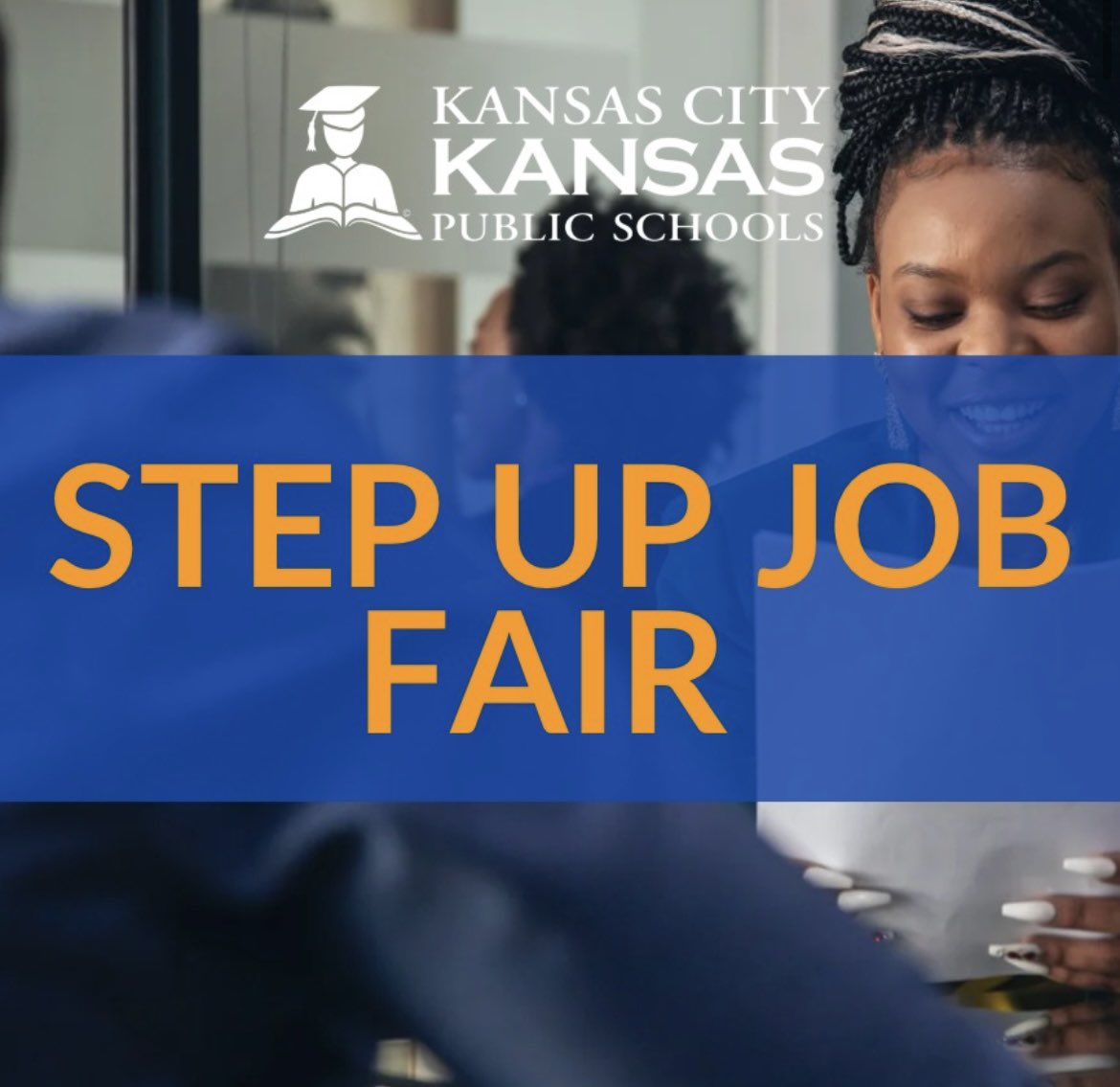 ✨TOMORROW! ✨
KCKPS HR is headed to the Step Up North Kansas City job fair!  
📍North KC, Parks and Recreation, 1201 Clark Ferguson Dr., North Kansas City, MO
🗓️ Wednesday, July 9, 12:30-3 PM
If you’re in the area and looking for your next opportunity, come say hi! 
<a href="/kckschools/">Kansas City, Kansas Public Schools</a>