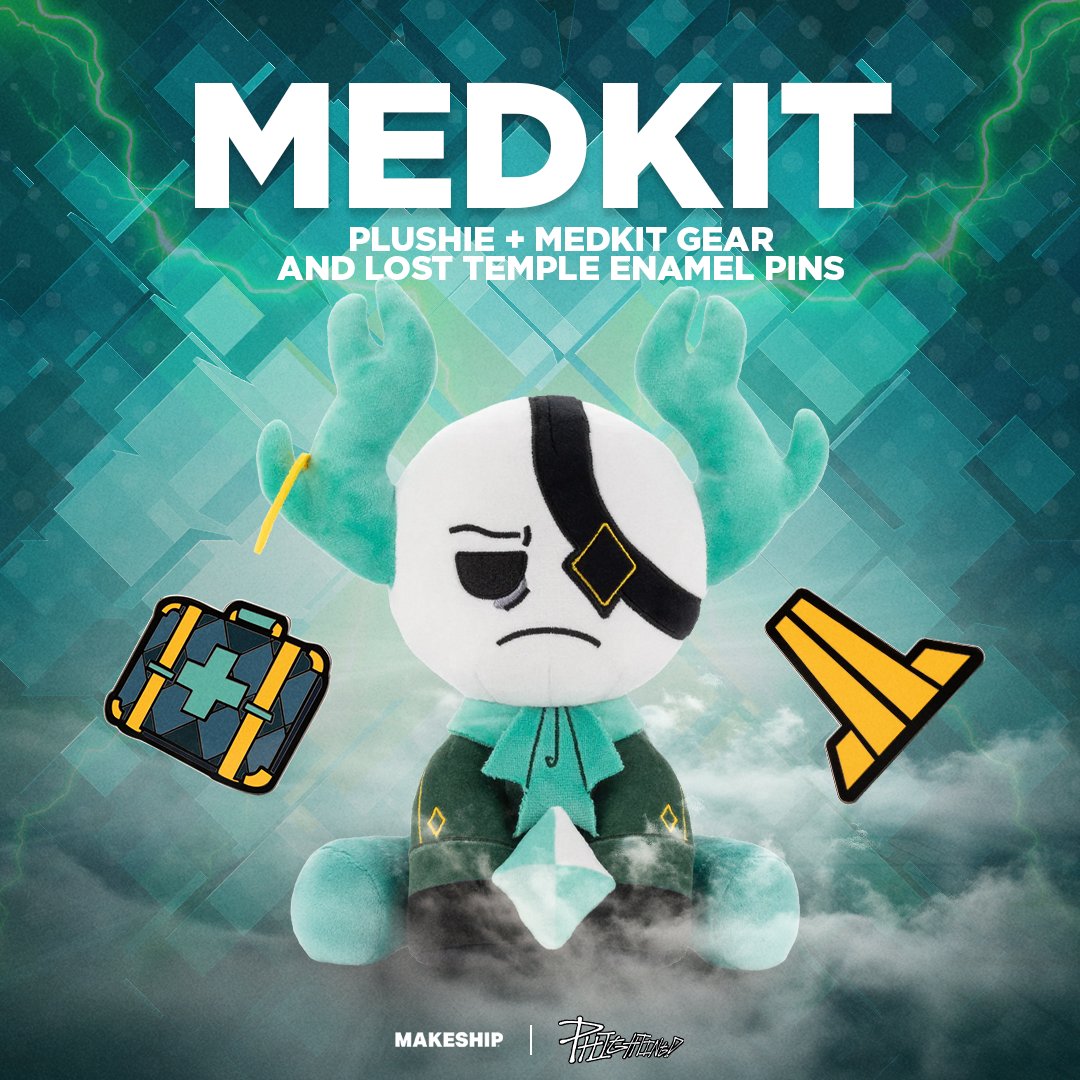 Makeship's tweet image. heโs mysterious. heโs unstable. and now he can be yours ๐the medkit plush is live on makeship, grab him while you can! โก๏ธ shop.makeship.com/3TuJ8Th