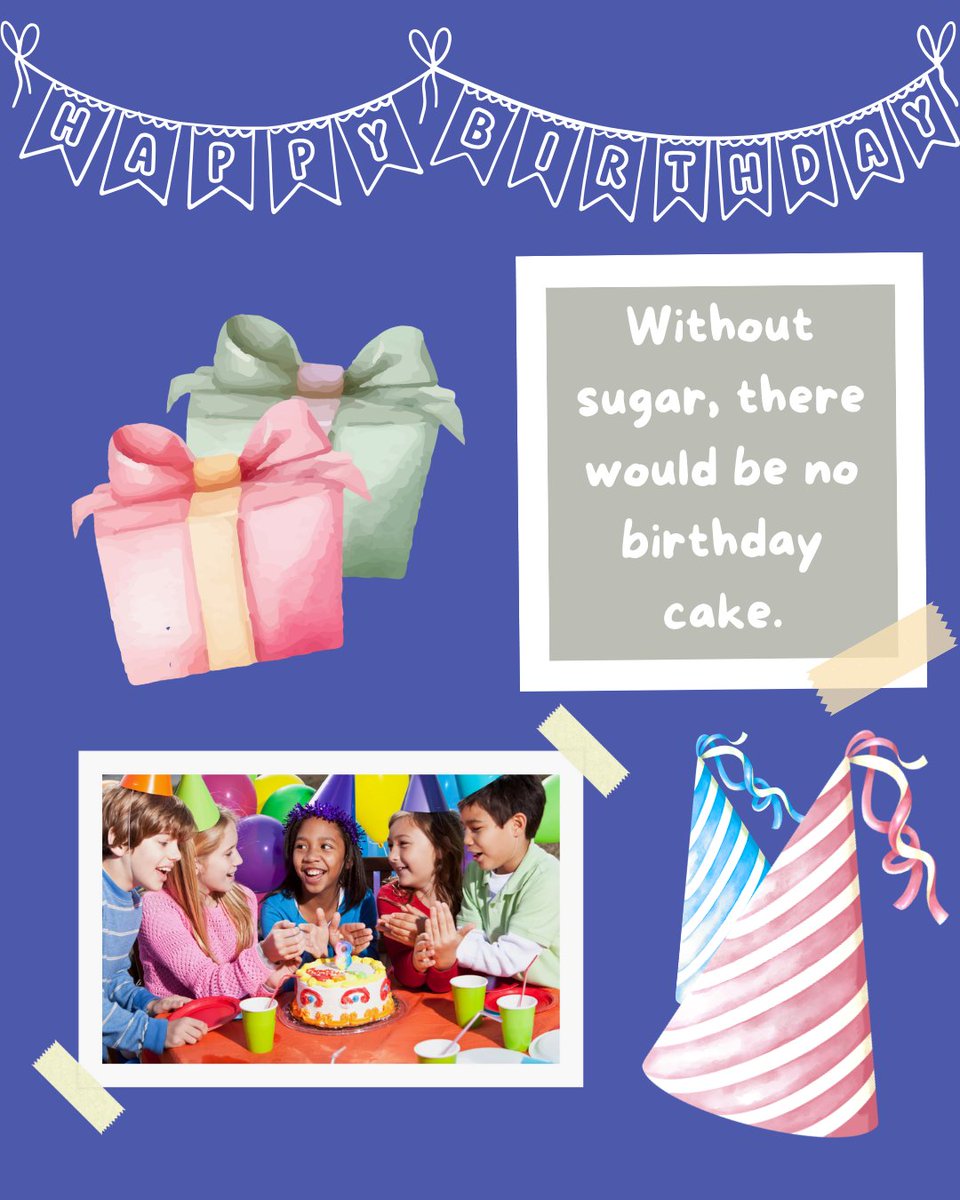 MoreToSugar's tweet image. Sugar has been an essential part of sweet celebrations for generations. It gives birthday cake its signature texture and delightful flavor, contributing to the joy of marking special occasions with loved ones. #SweetMemories #RealSugar