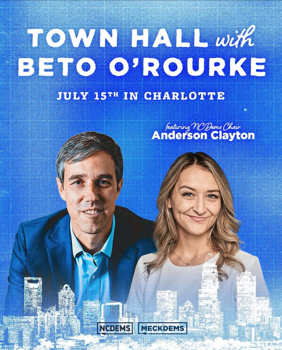 fenner_parker's tweet image. The NC Dem Party is bringing in failed Texas Democrat Beto O’Rourke to speak in Charlotte. O’Rourke, a far-left Democrat, supported the Green New Deal, called for a federal assault weapons ban, and advocated for a mandatory assault weapon buyback program. He famously said, “Hell…