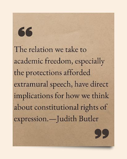SocResJournal's tweet image. How are democratic values understood, upheld, and protected within academic contexts? In our Summer 2025 issue, philosopher Judith Butler weighs in on the boundaries between academics’ intra- and extramural speech and different protections given to each by universities.
🔗:…