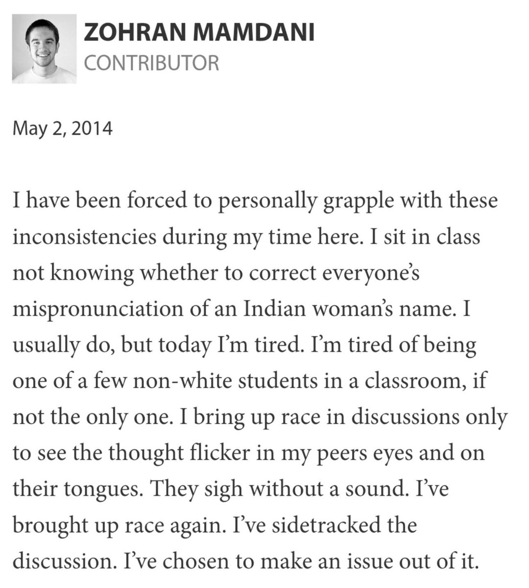 I find so many of the recent attacks on Mamdani really silly, and don't think the below is a big deal. 
But, as someone whose name is often mispronounced, I find it really stupid (and dishonest). If your name isn't common, people will likely mispronounce it. That will be true