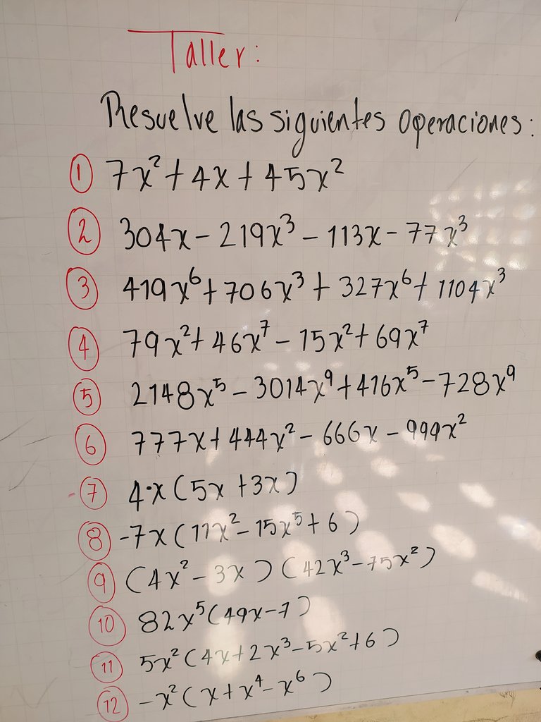 La explicación.       //      La actividad.